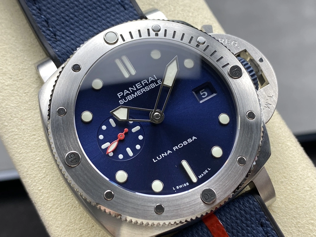 CBD Factory Panerai Submersible QuarantaQuattro Luna Rossa 44mm PAM01391 1:1 Super Clone – DDP.900 Movement Youthful 420